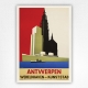 Antwerpen poster - Wereldhaven-Kunststad - Jozef Winters - 1935
