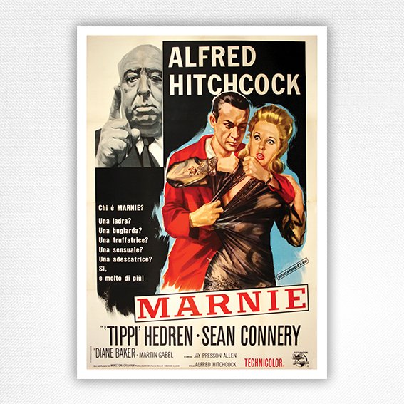 Italian Marnie film poster - Alfred Hitchcock movie poster