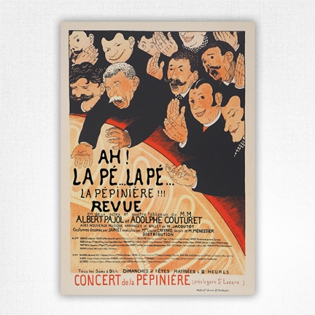 Ah La Pé La Pé La Pépinière poster - Maitres d'Affiches Pl 119 - Felix Vallotton - 1897
