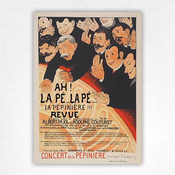 Ah La Pé La Pé La Pépinière poster - Maitres d'Affiches Pl 119 - Felix Vallotton - 1897