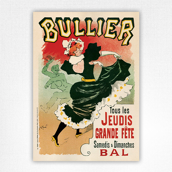 Bullier poster - Maitres de l’Affiche Plate 147 - Georges Meunier - 1899