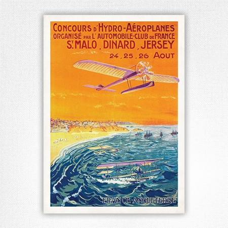 Concours D'Hydro-Aéroplanes poster print - Anonymous - 1912
