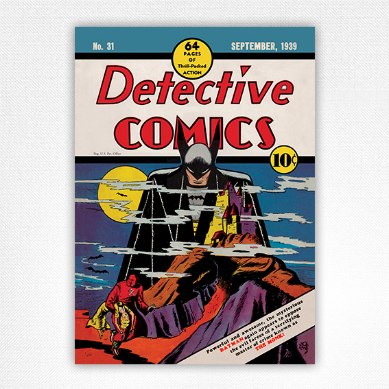 Detective Comics Vol1 31 poster Batman No 31 September 1939 Magazine cover art