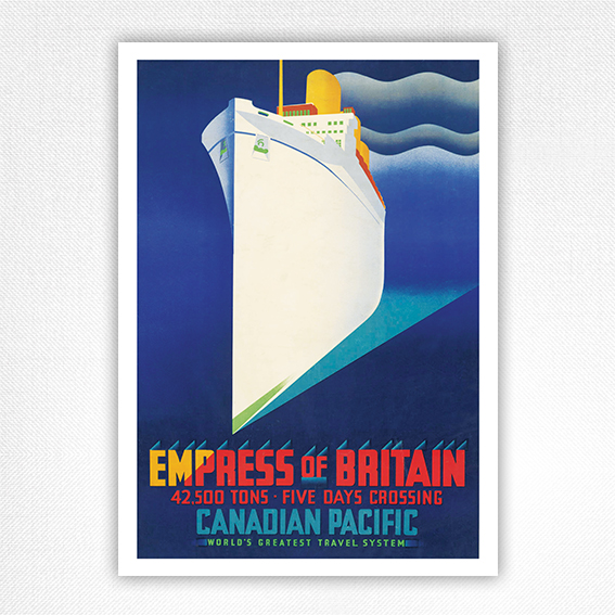 Empress of Britain poster - Canadian Pacific - Tooby - c1931