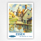 Finchingfield Essex travel poster - British Railways poster - Edward Wesson - 1950