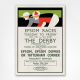 Epsom Races Poster - The Derby Poster - Vintage Horse Racing wall art - Eckersley