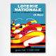 1960 Loterie Nationale poster - Vintage Horse Racing Poster - Bernard Villemot