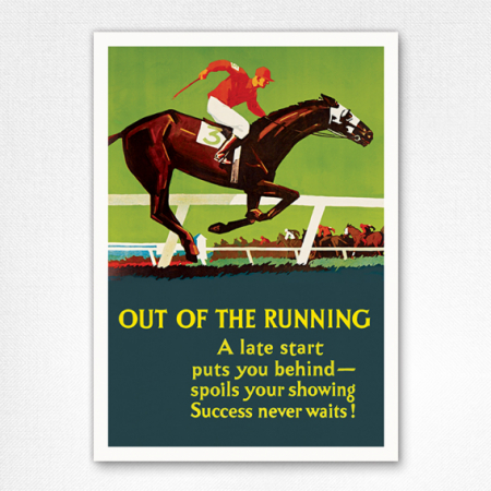 Out of the Running Poster - Frank Mather Beatty - Mather & Company 1929