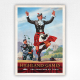 Highland Games Sword Dance poster - British Railways poster - Lance Cattermole - c1950