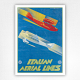 Italian Aerial Lines poster - Vintage Airlines Poster - Lazzaro - c1933