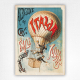 Ascensione del Cave poster Italia Hot Air Balloon Poster - Emile Julhes - 1890