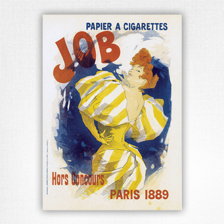 Job Papier a Cigarettes poster Hors Concours - Jules Chéret - 1889