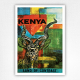 Kenya travel poster - Land of Contrast - Air India poster - 1967