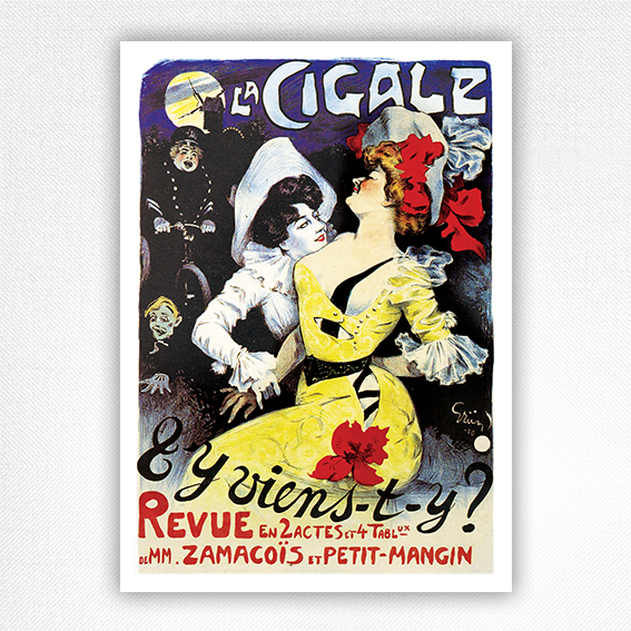La Cigale poster - La Belle Epoque print - Jules Grün - 1900