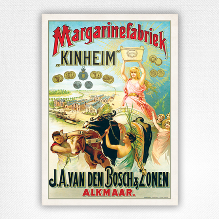 Margarinefabriek Kinheim poster - Food&Drink poster - 1890