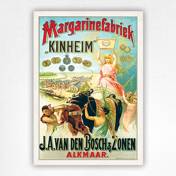 Margarinefabriek Kinheim poster - Food&Drink poster - 1890