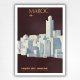 Maroc poster Royal Air Maroc - Morocco travel poster - M Gayraud