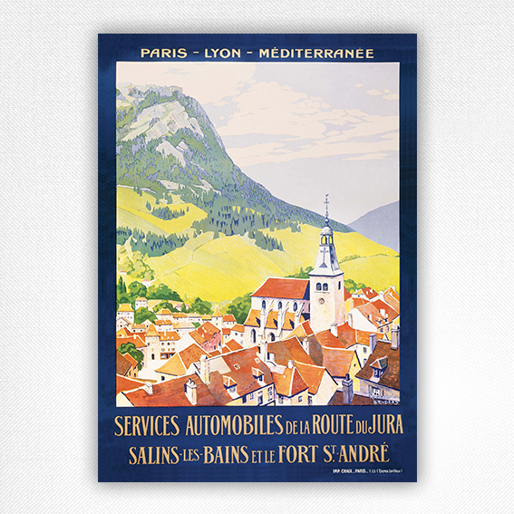 La Route du Jura poster - PLM railway poster - Roger Broders - 1923