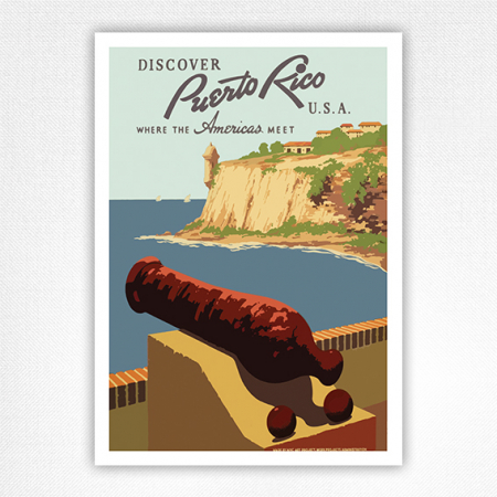 Discover Puerto Rico poster - WPA Poster - Frank S. Nicholson - 1938