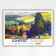 Somerset BR poster - The Lovely County of Peaceful Charm - Claude Buckle - c1953