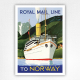 Royal Mail Line To Norway poster - Norway travel cruise poster - 1929