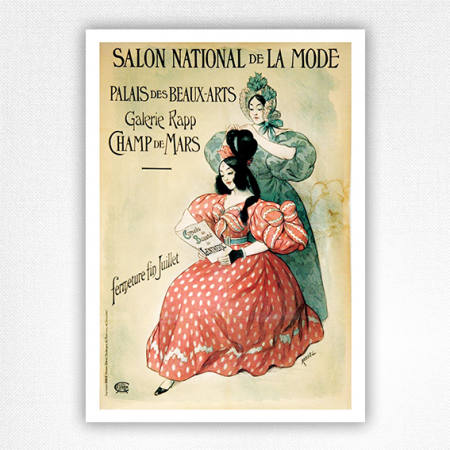 Salon National de la Mode poster - Roedel - 1896