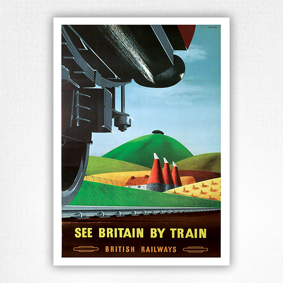 See Britain by Train poster - Kenneth Bromfield - c1955