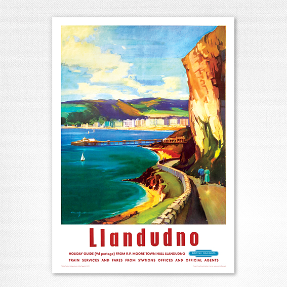 Llandudno poster - Llandudno BR poster - Claude Buckle - 1958