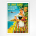 Canary Islands travel poster Fly Iberia airline poster - c1950