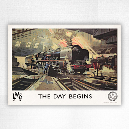 The Day Begins poster - Terence Cuneo - 1946