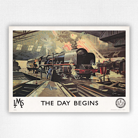 The Day Begins poster - Terence Cuneo - 1946