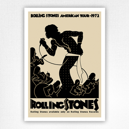 The Rolling Stones American Tour 1972 poster