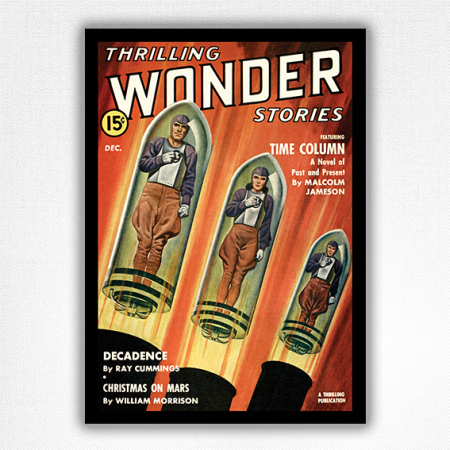 Thrilling Wonder Stories poster Vol 21 #2 - Earle K Bergey - Dec 1941