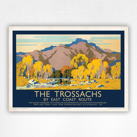 The Trossachs poster - The Trossachs by East Coast Route poster - Littlejohns - 1930