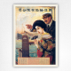 1919 Japanese Shipping Poster - Peninsular and Oriental Steamship Co. poster