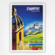 Champéry poster Valais Suisse travel poster - Martin Peikert - 1945