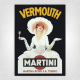 Vermouth Martini poster Bianco - Marcello Dudovich