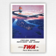 TWA Travel Poster Etat-Unis Europe Moyen Orient Inde Afrique TWA Air Line Poster - Soltesz - 1952