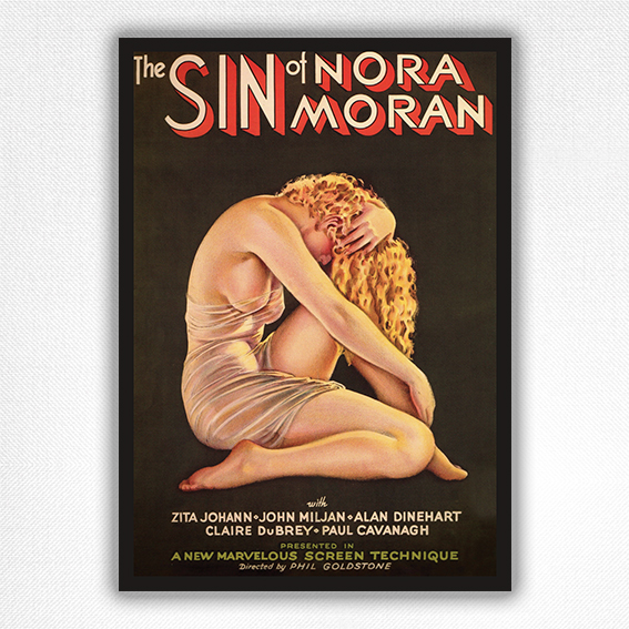 The Sin of Nora Moran film poster - Alberto Vargas - 1933