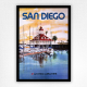 United Airlines San Diego poster