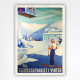 Til Tjekkoslovakiet I Vinter poster - Skiing poster - c1930