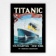 Titanic Southampton-New York poster - White Star Line poster print