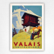 Valais Switzerland Travel Poster - Erich Hermès - 1934