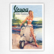 Vespa poster - Vespa Les Belles Vacances poster