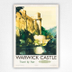 Warwick Castle poster - Warwickshire travel poster - Claude Buckle - 1953