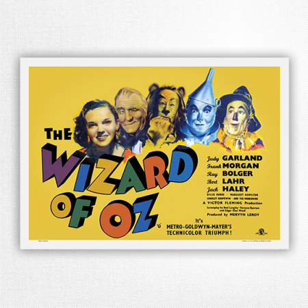 The Wizard of Oz film poster - UK Quad