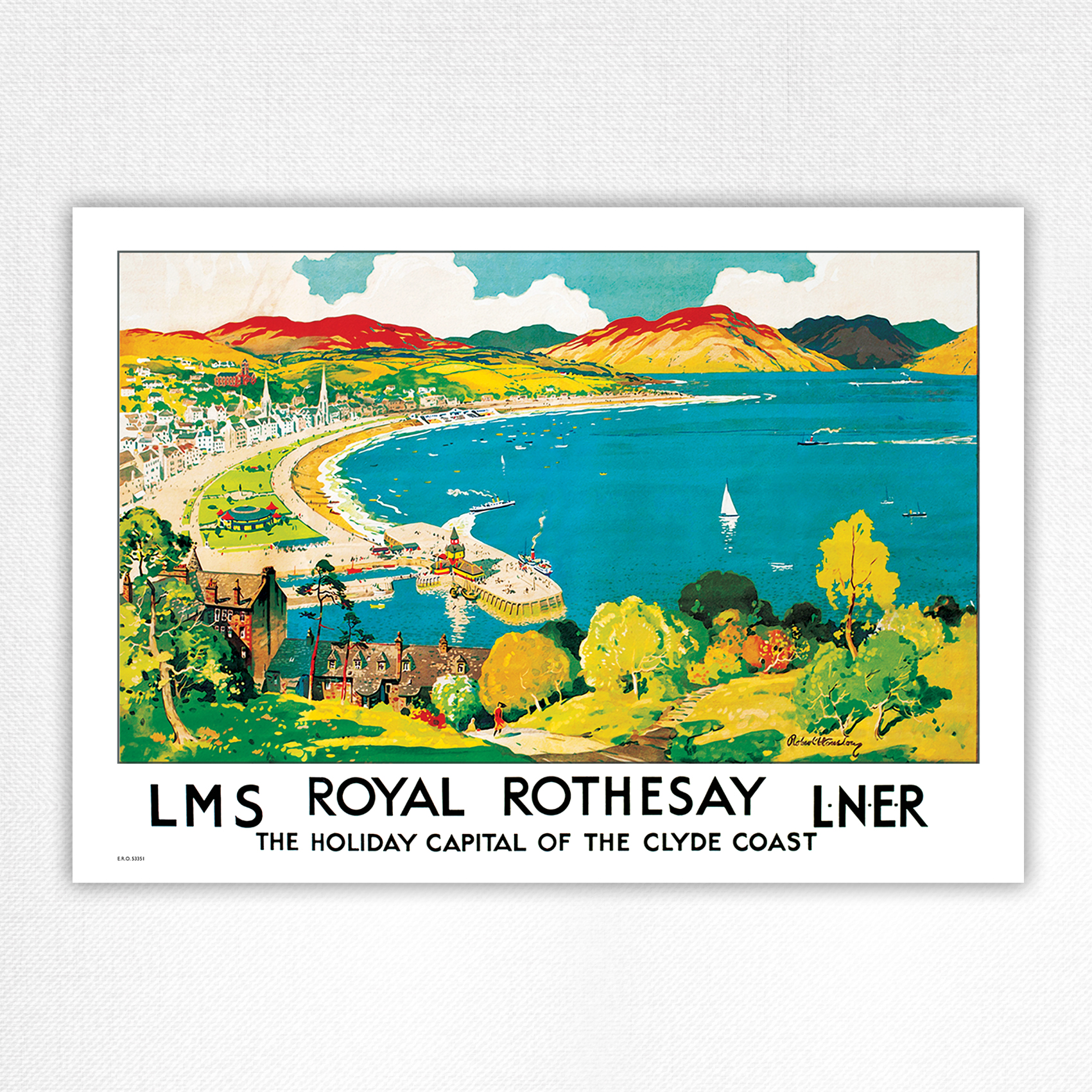 Royal Rothesay poster Holiday Capital of the Clyde Coast - Houston - c1930