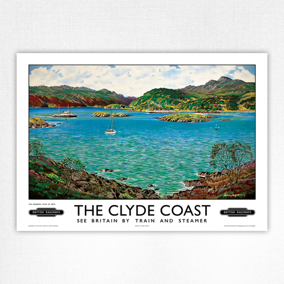 The Clyde Coast poster Kyles of Bute - Macfarlane