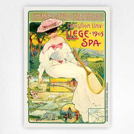 Exposition Universelle Liege Spa Poster - Toussaint - 1905