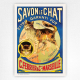 Savon Le Chat Poster Vintage Soap Advert 1895 - Jose Calaos